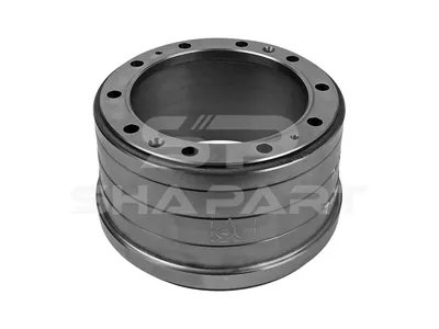7.34053 Brake drum, D: 381 mm, 10 bores, b: 23 mm, P: 335 mm, d: 285 mm, H: 244 mm, B: 185 mm
