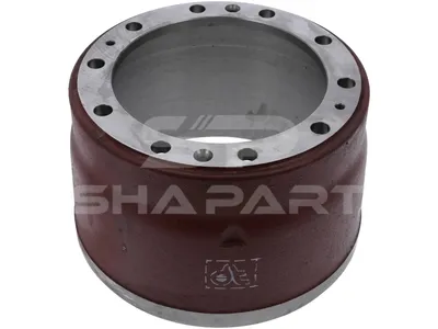 7.34055 Brake drum, D: 381 mm, 10 bores, b: 23 mm, P: 335 mm, d: 285 mm, H: 272 mm, B: 192 mm