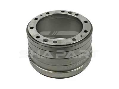 7.34058 Brake drum, D: 381 mm, 10 bores, b: 23 mm, P: 335 mm, d: 285 mm, H: 254 mm, B: 192 mm