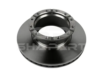 7.36001 Brake disc, D: 435 mm, 12 bores, P: 240 mm, M16 x 2, d: 210 mm, H: 138.5 mm, S: 45 mm, s: 37 mm