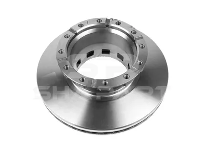 7.36004 Brake disc, D: 432 mm, 12 bores, P: 240 mm, M16 x 2, H: 154.4 mm, S: 45 mm, s: 37 mm