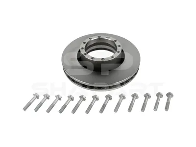 7.36006 Brake disc, D: 430 mm, 12 bores, P: 195 mm, S: 50 mm, s: 46 mm