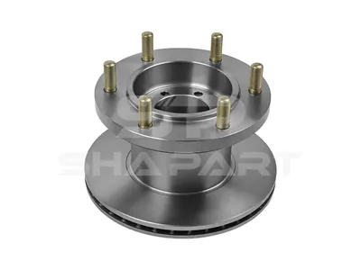 7.36017 Brake disc, D: 290 mm, 6 bores, b: 12.5 mm, P: 205 mm, M18 x 1,5, d: 80 mm, H: 153.5 mm, S: 25 mm, s: 22 mm