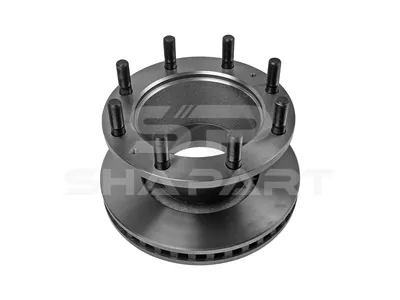 7.36021 Brake disc, D: 370 mm, 8 bores, P: 275 mm, M22 x 1,5, d: 215 mm, H: 181.5 mm, S: 45 mm, s: 41 mm
