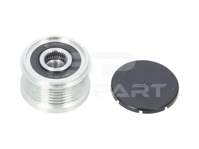 7.61550 Pulley, alternator, d: 17 mm, D: 55 mm, 6 PK, W: 36 mm