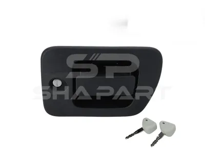 7.70048 Door handle, left, with lock cylinder and key