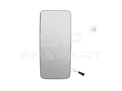 7.73406 Mirror glass, main mirror, heated, R: 1200 mm, W: 200 mm, S: 14 mm, H: 440 mm