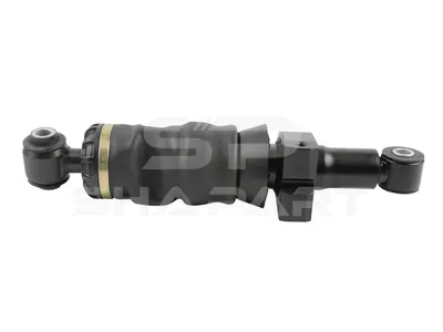 7.77106 Cabin shock absorber, with air bellow, D: 45 mm, b: 16 mm, M12 x 1,75, Lmin: 314 mm, Lmax: 397 mm