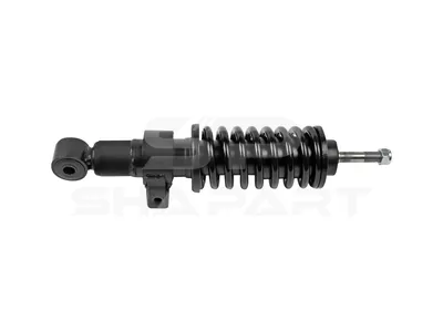 7.77108 Cabin shock absorber, D: 45 mm, b: 16 mm, M16 x 2, M12 x 1,75, Lmin: 309 mm, Lmax: 381 mm