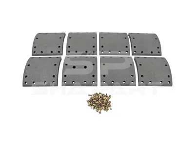 7.92428 Drum brake lining kit, W: 177 mm, S: 18.4 mm