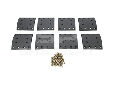 7.92429 Drum brake lining kit, W: 200 mm, S: 21 mm