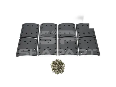 7.92435 Drum brake lining kit, W: 200 mm, S: 21 mm