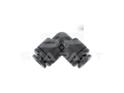 9.85834 Elbow connector, plastic, D: 4 mm